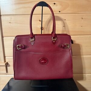 Dooney & Bourke Red Leather Tote Bag